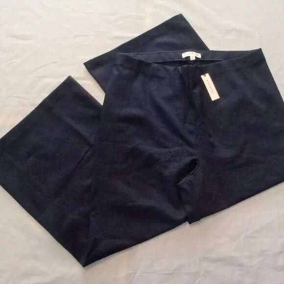 NWT Banana Republic Navy High-Rise Wide-Leg Cropped Everywhere Ponte Pant - Picture 5 of 7